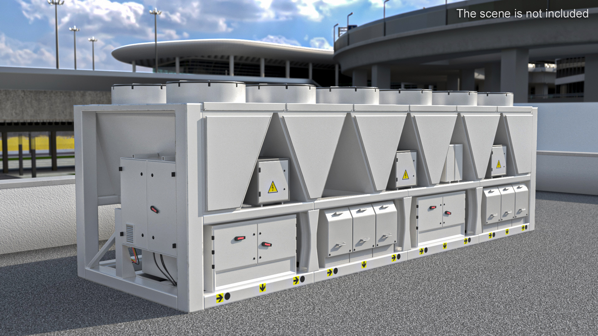 Industrial Air Conditioning Unit 3D