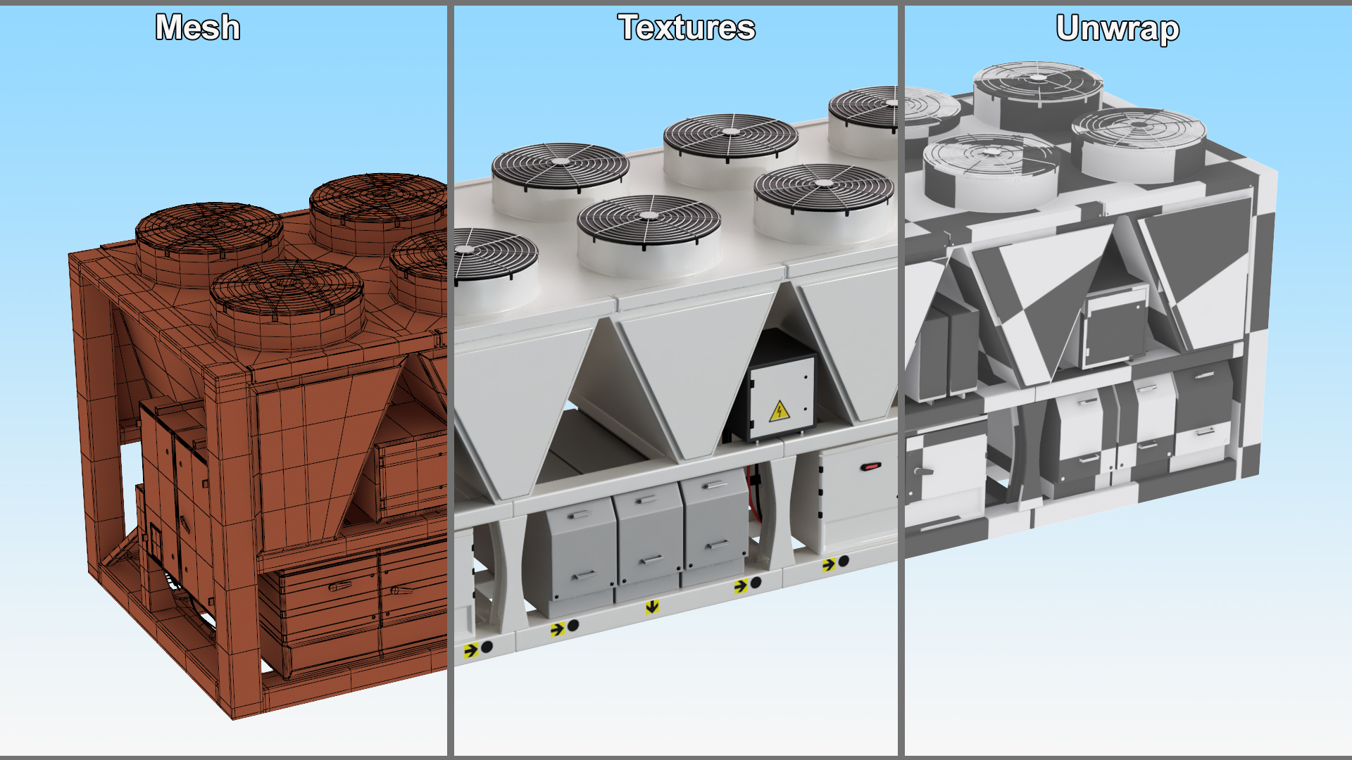 Industrial Air Conditioning Unit 3D