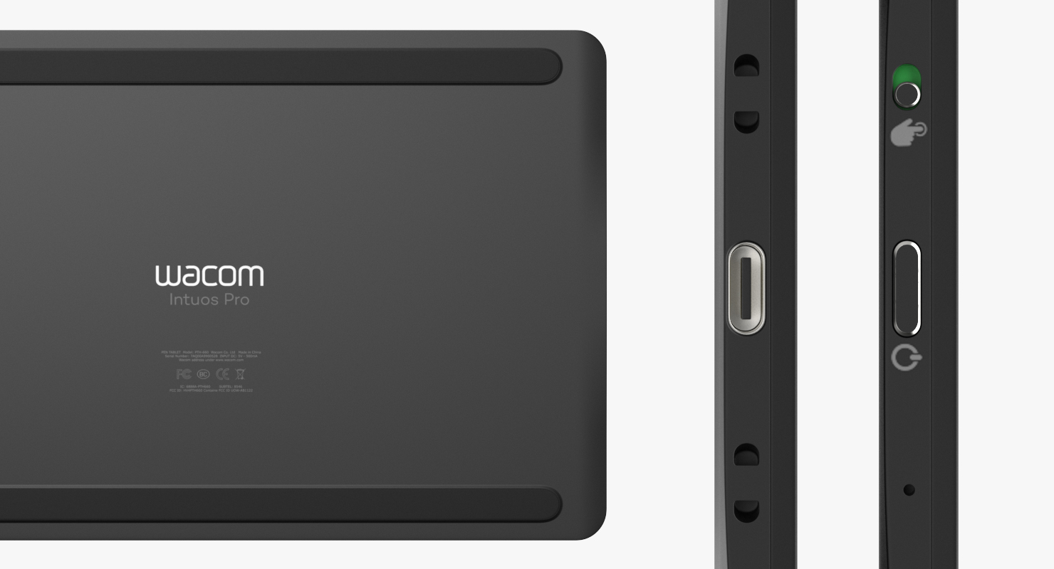 3D Wacom Intuos Pro Tablet model