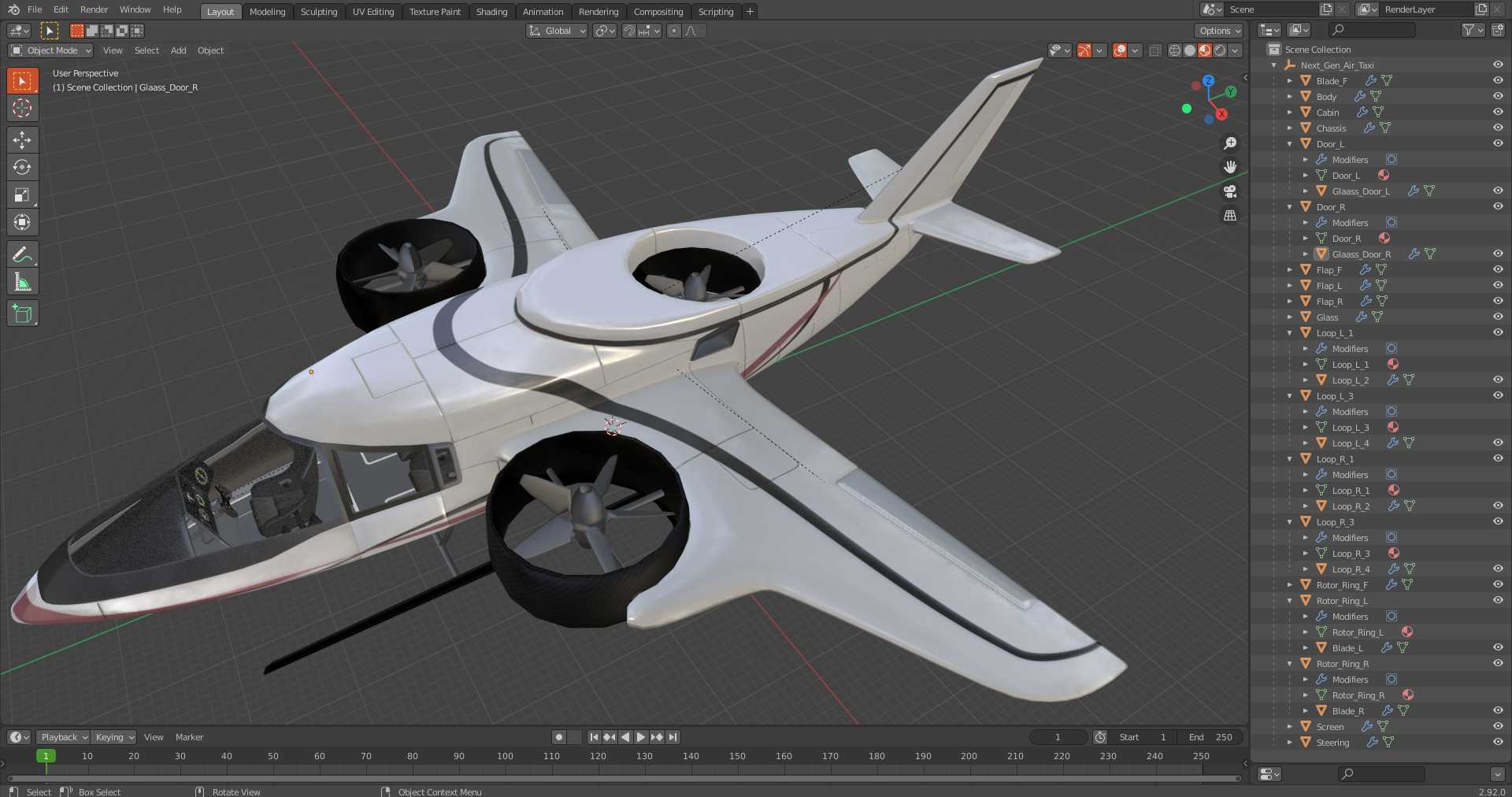 Next Gen Air Taxi 3D