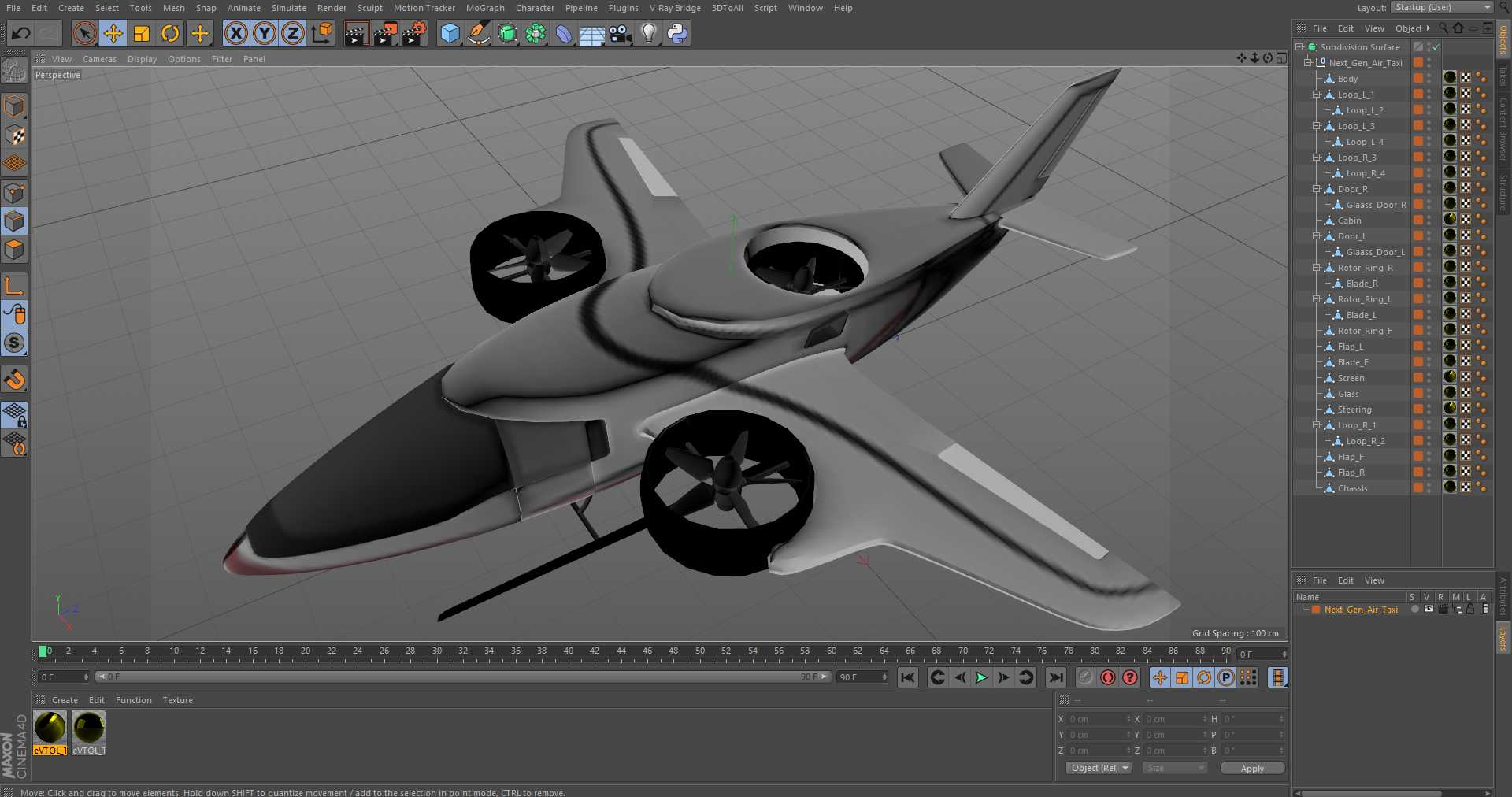 Next Gen Air Taxi 3D