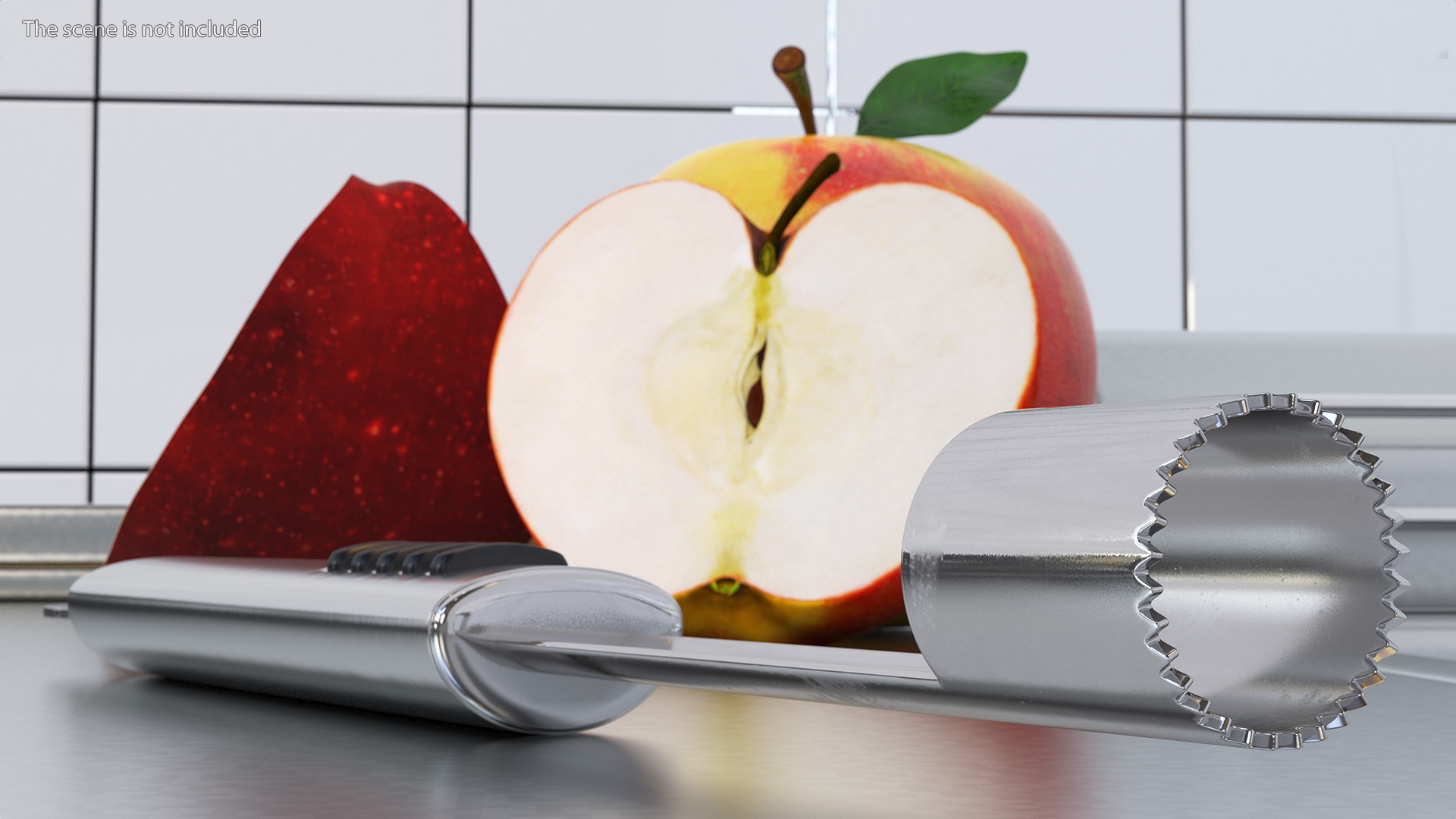 Stainless Steel Apple Core Remover 3D model