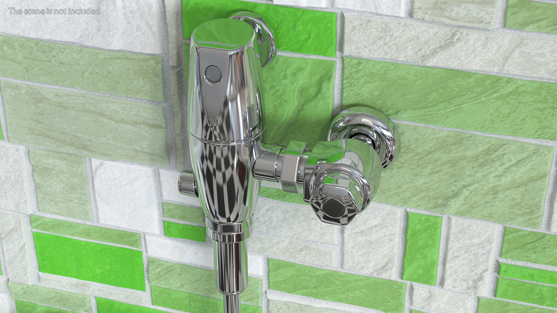 3D model Manual Urinal Flush Valve