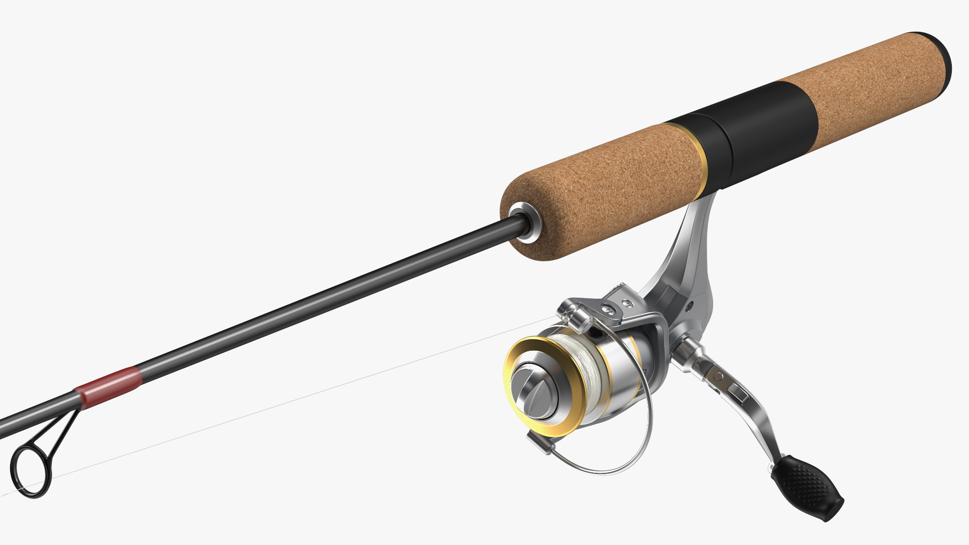 3D Fishing Pole on Rod Holder