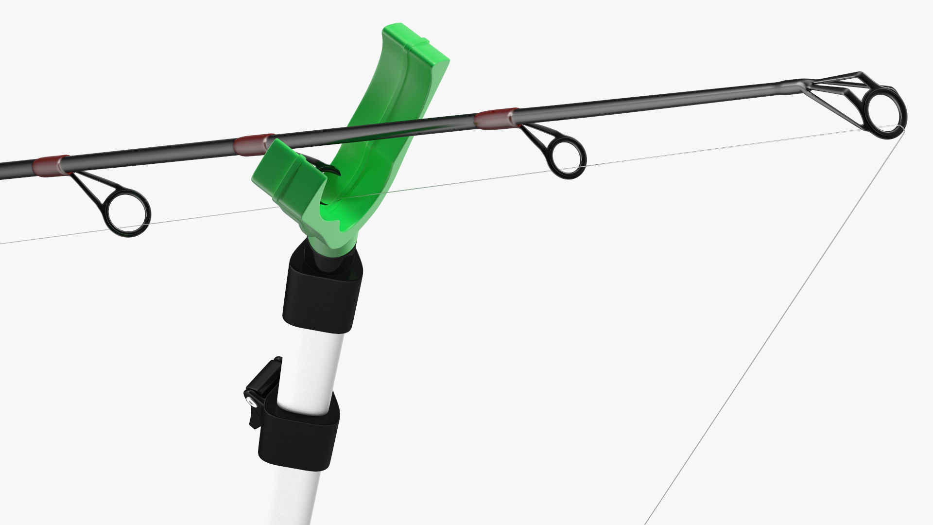 3D Fishing Pole on Rod Holder