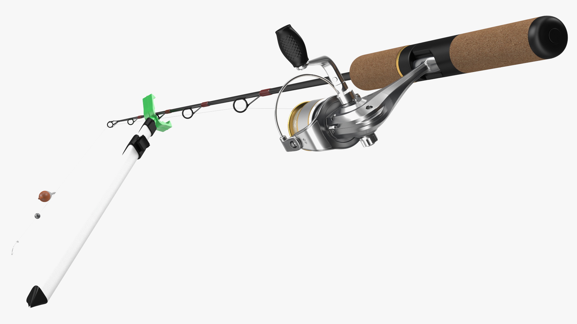 3D Fishing Pole on Rod Holder