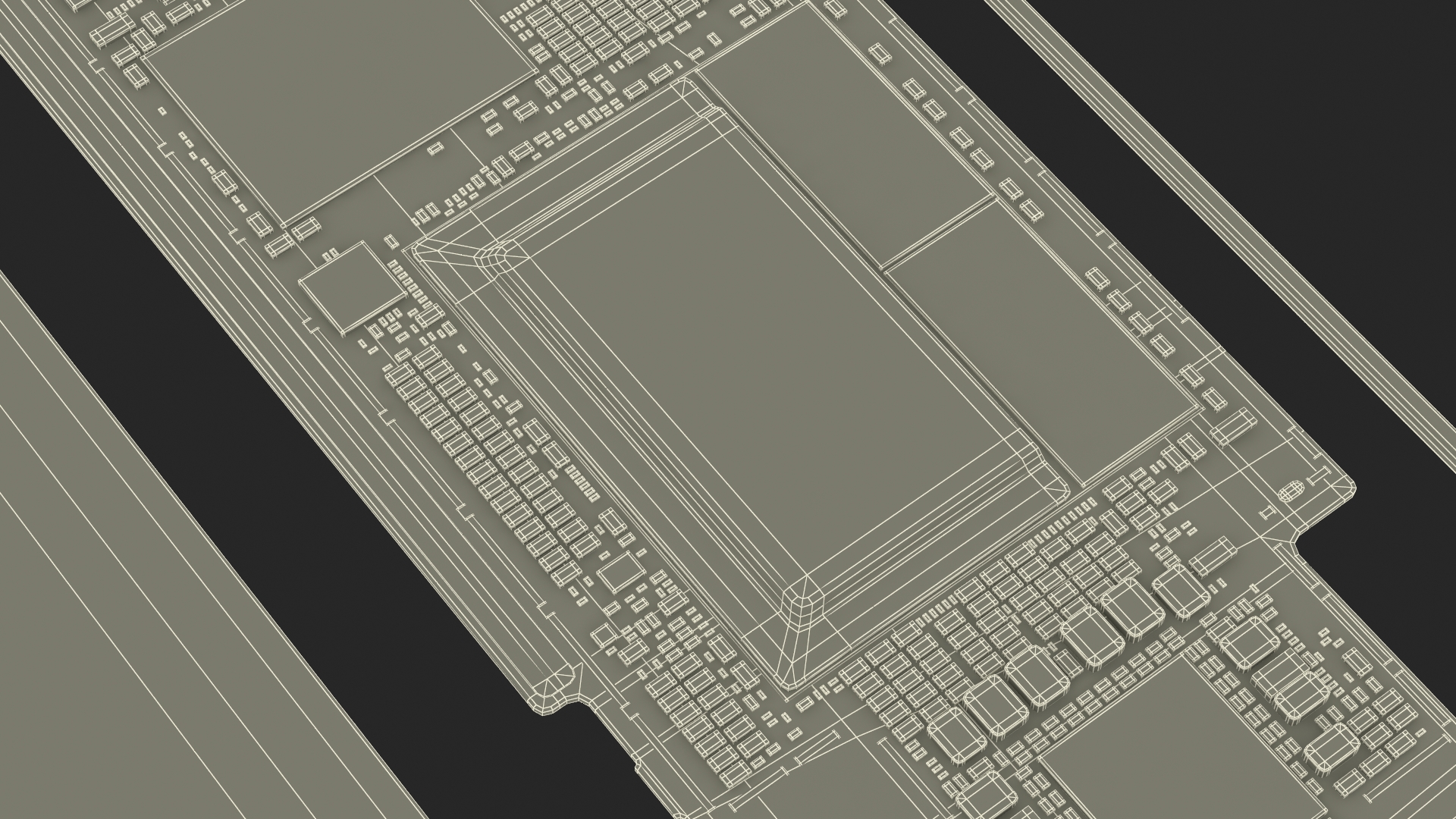 3D model 12 9 iPad Pro Motherboard