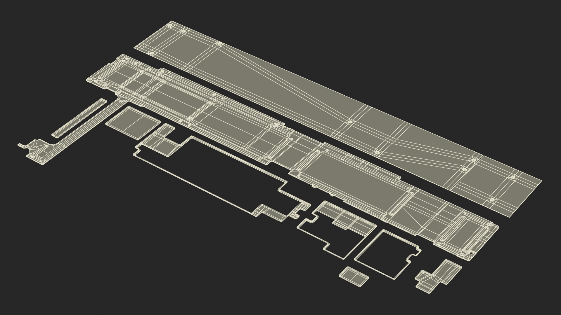 3D model 12 9 iPad Pro Motherboard