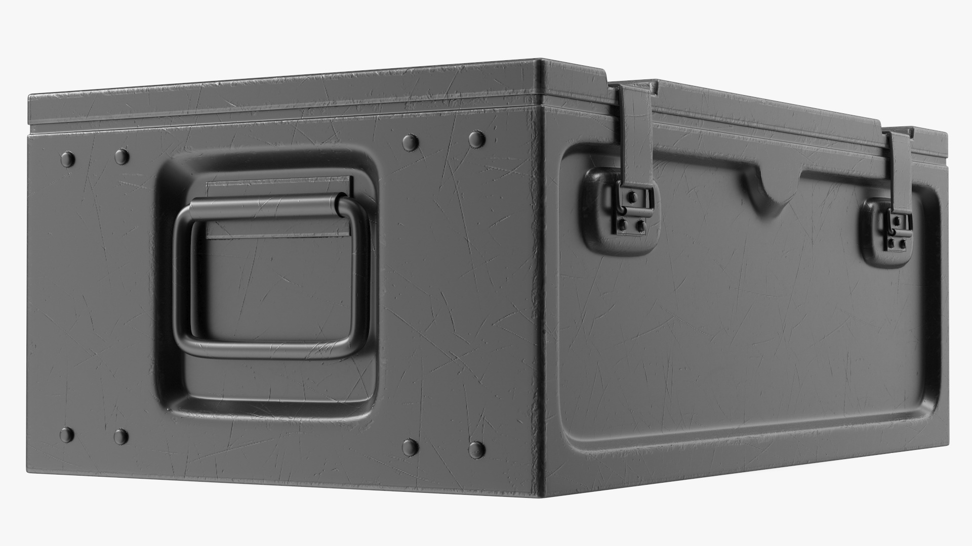 3D Metal Weapon Crate model