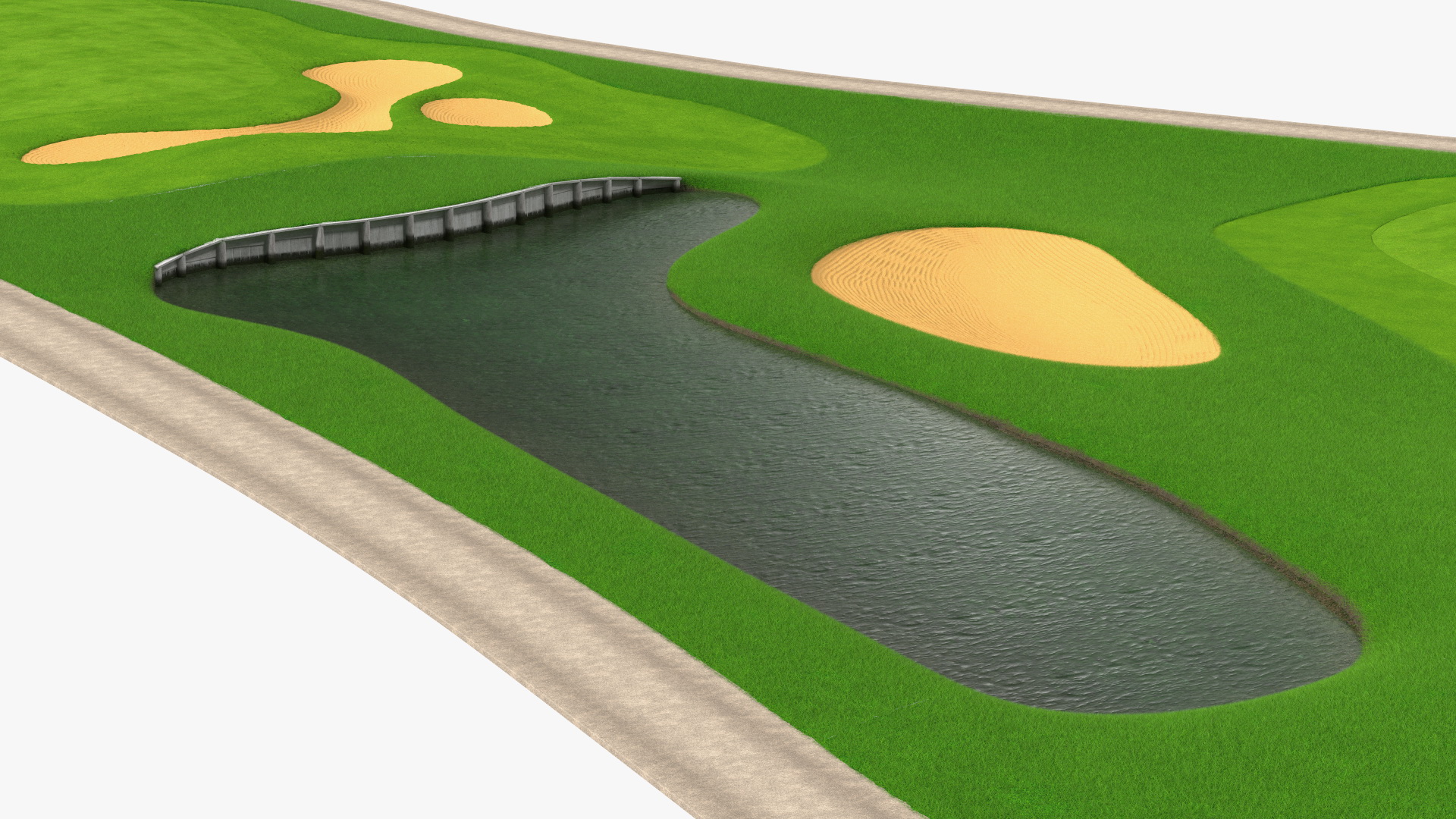 3D model Golf Course Fur