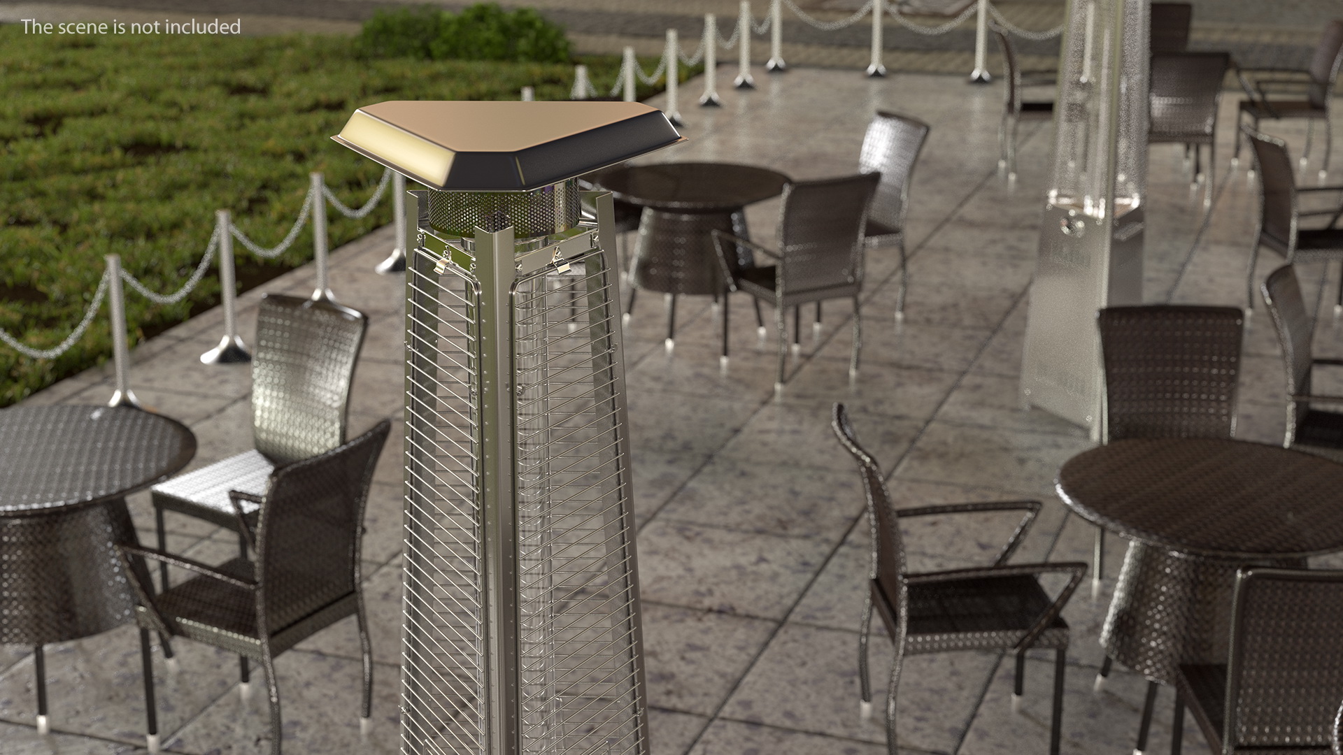 3D Outdoor Pyramid Patio Heater model