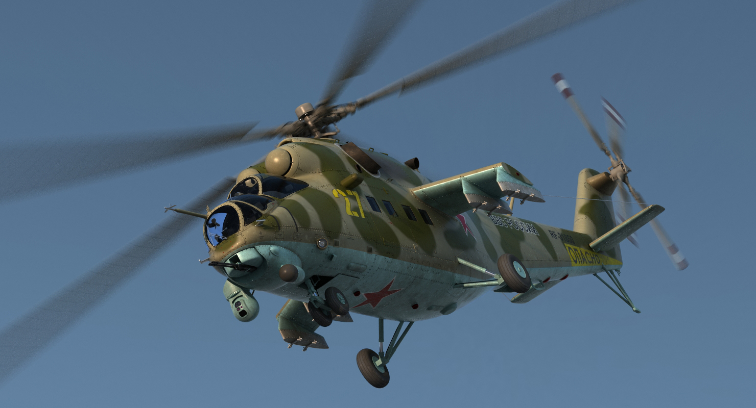 3D model Russian Helicopter Mi 35M