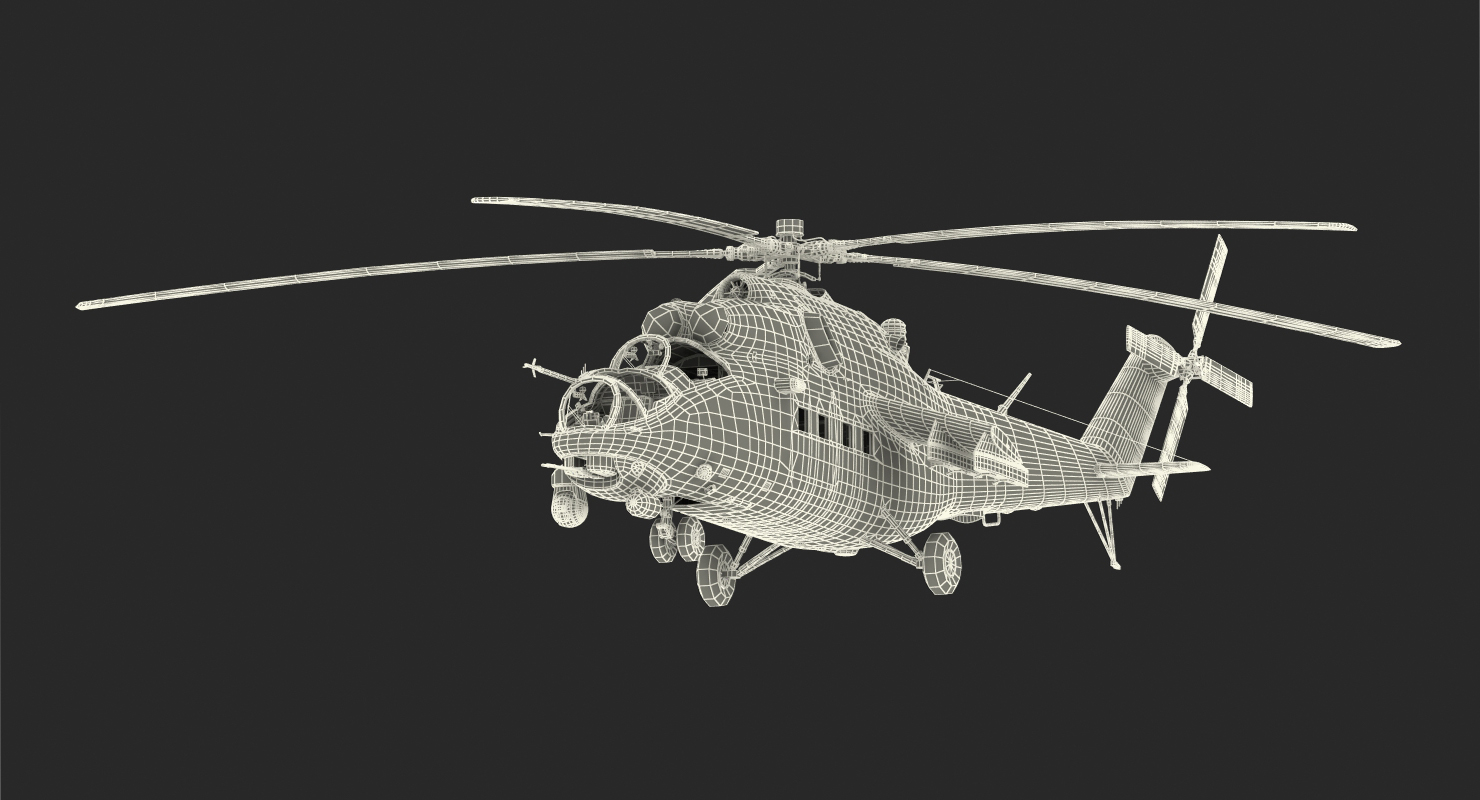 3D model Russian Helicopter Mi 35M