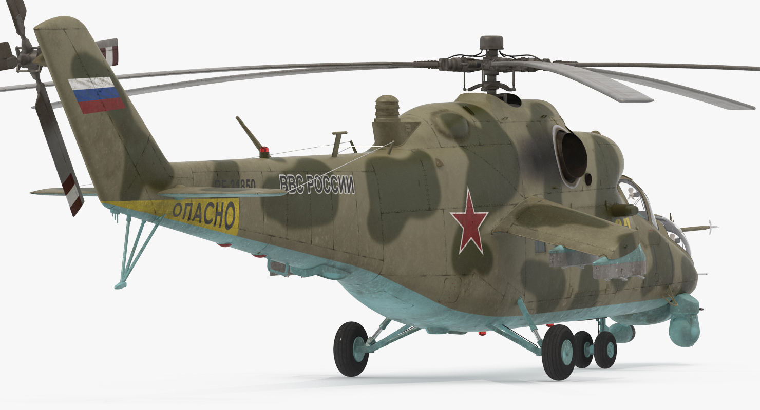 3D model Russian Helicopter Mi 35M