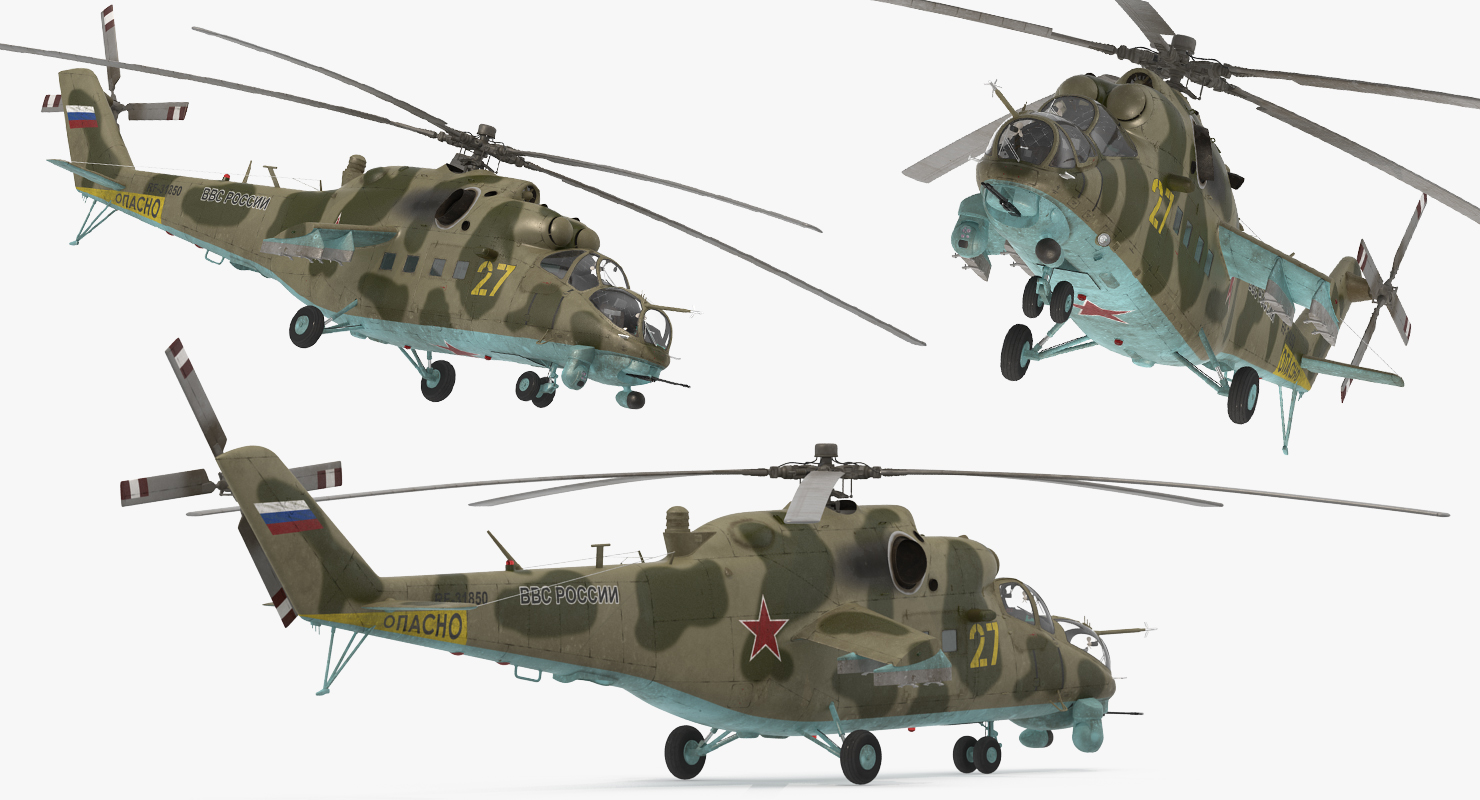 3D model Russian Helicopter Mi 35M