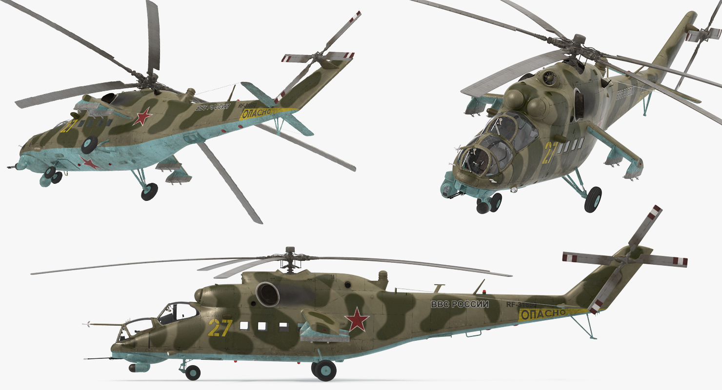 3D model Russian Helicopter Mi 35M