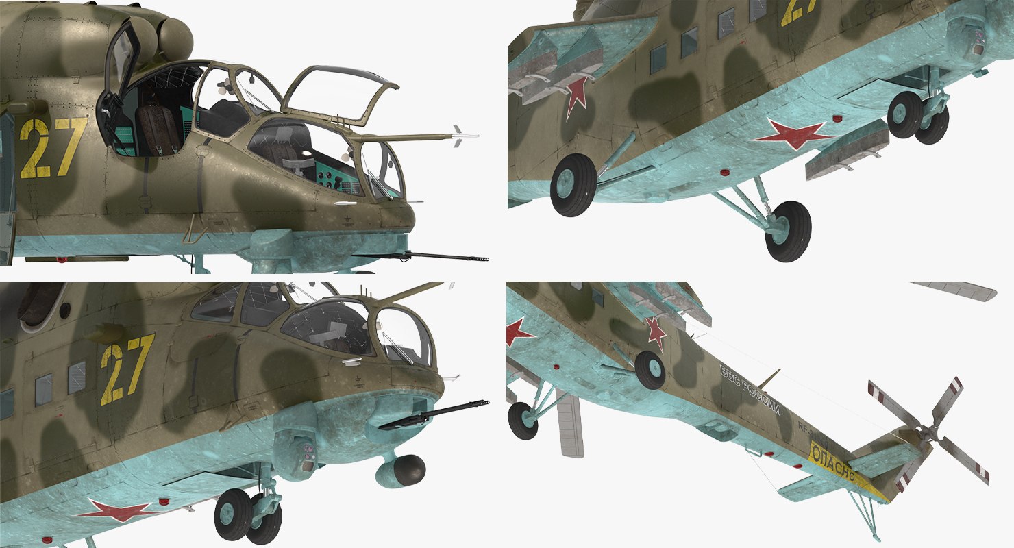 3D model Russian Helicopter Mi 35M