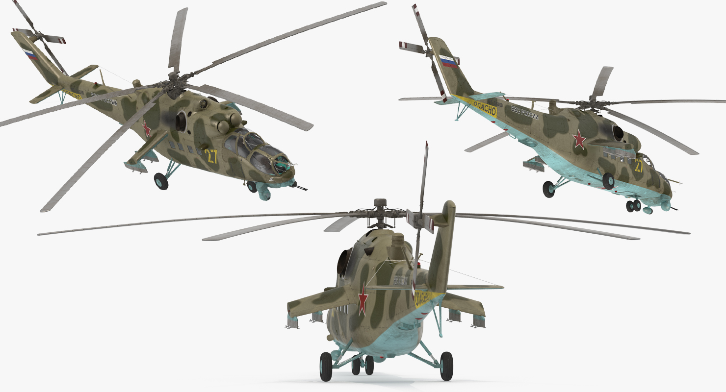 3D model Russian Helicopter Mi 35M