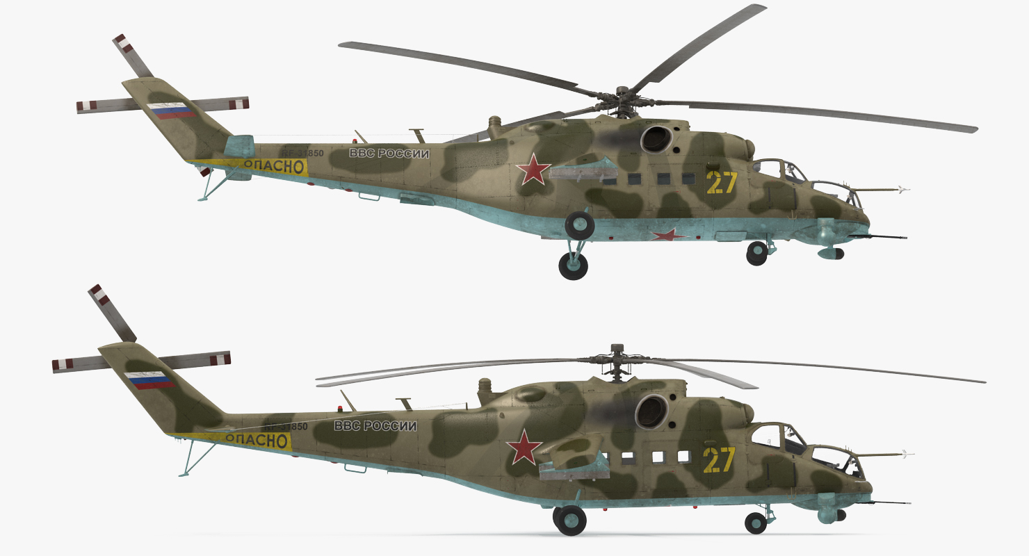 3D model Russian Helicopter Mi 35M