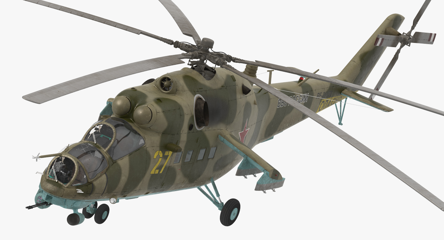 3D model Russian Helicopter Mi 35M