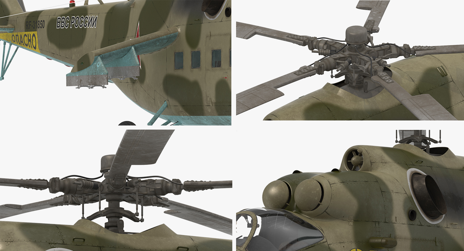 3D model Russian Helicopter Mi 35M