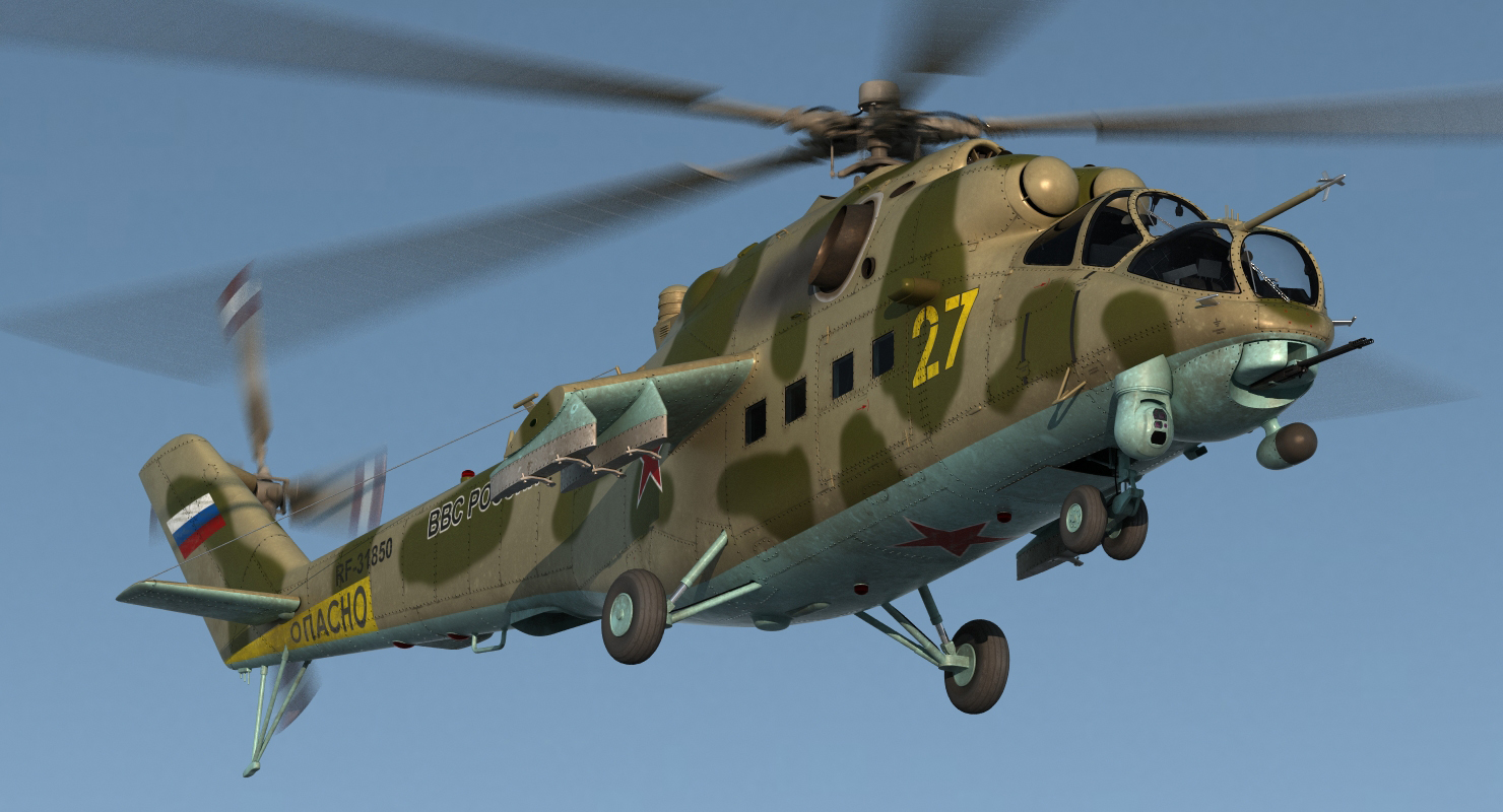 3D model Russian Helicopter Mi 35M