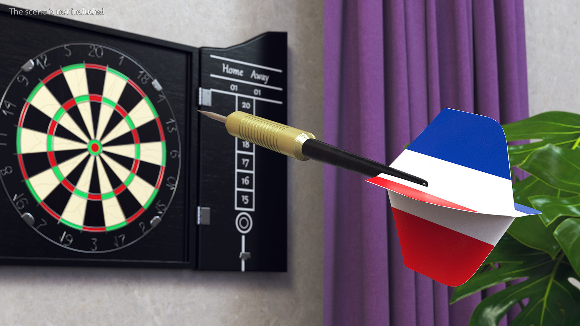 3D Dart with France Flag