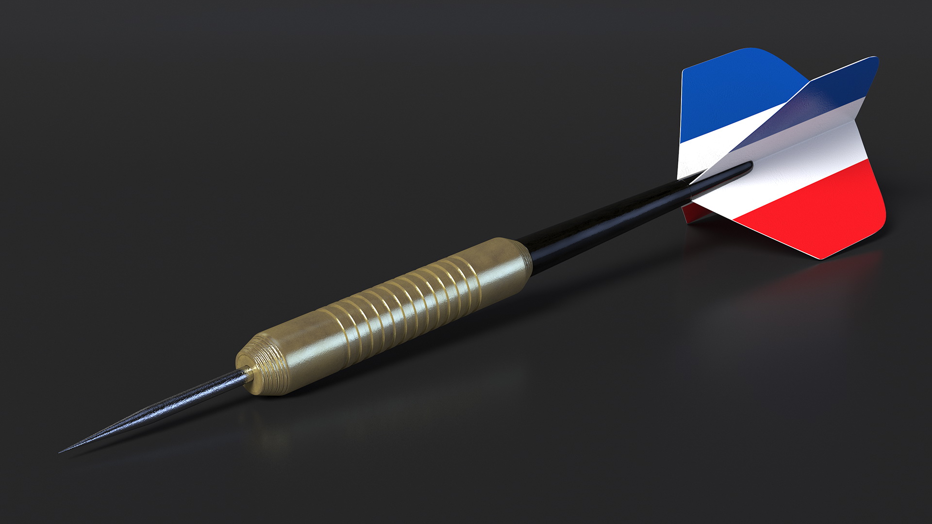 3D Dart with France Flag