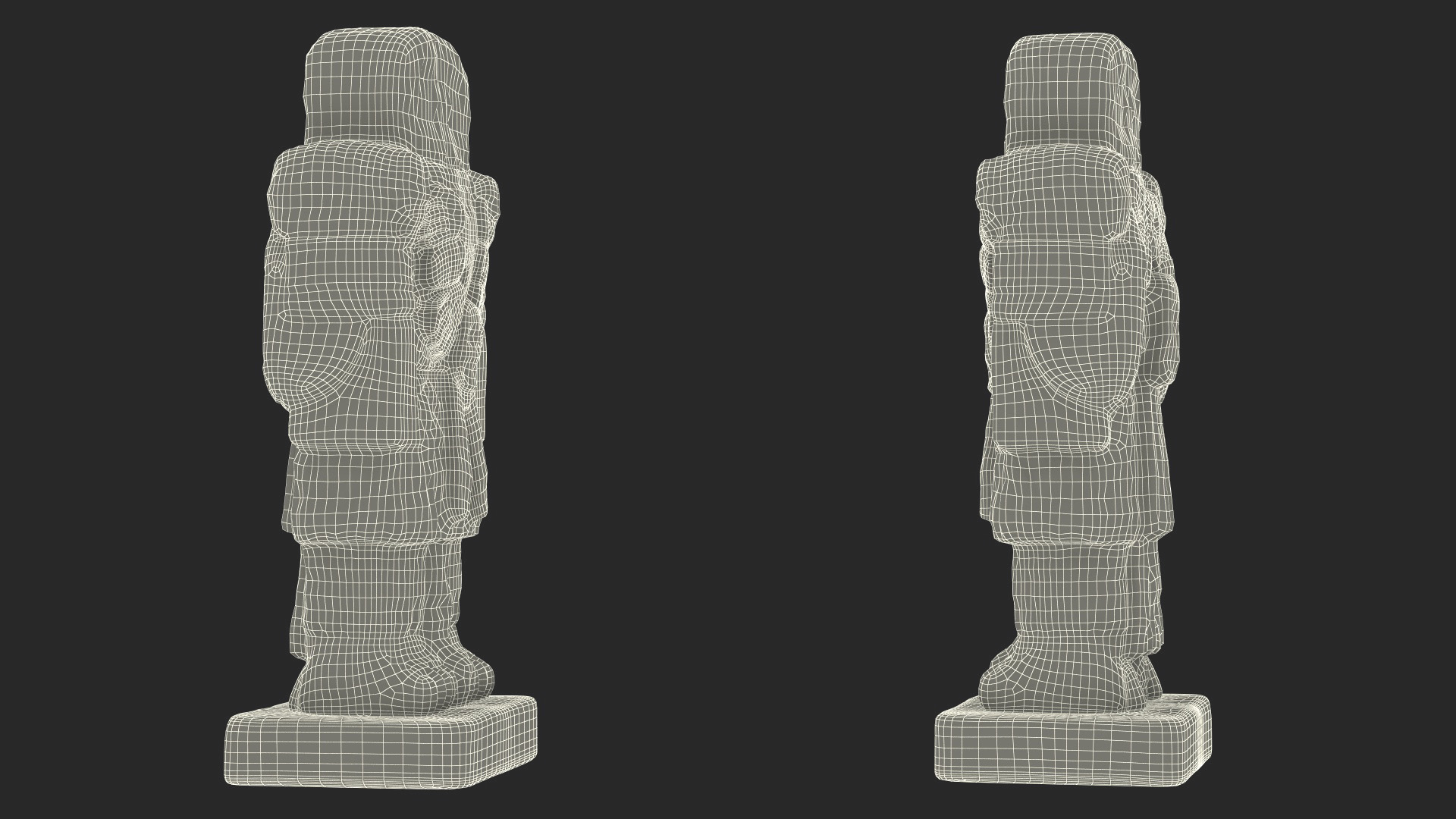 3D Coatlicue Aztec Decorative Statue for 3D Print