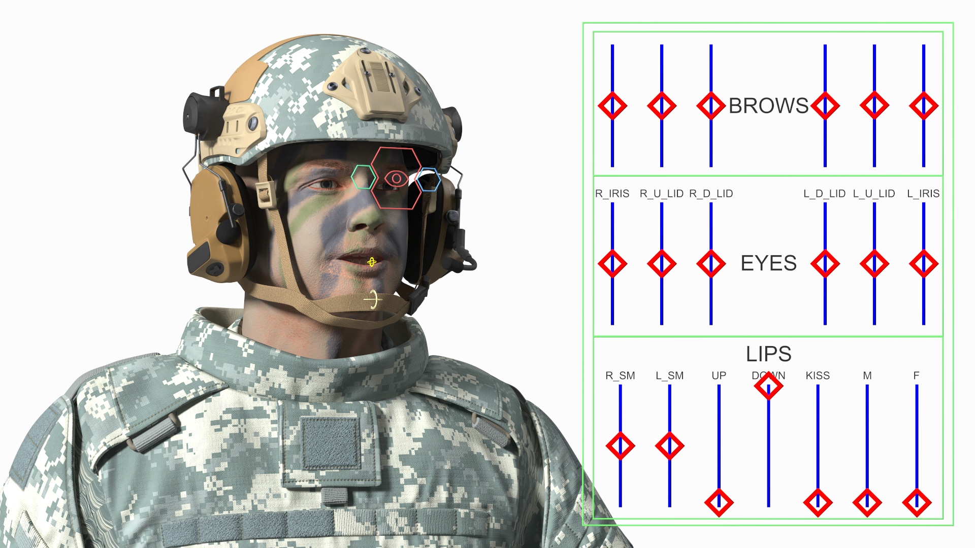 3D model Soldier in Grey Tactical Gear Rigged for Maya