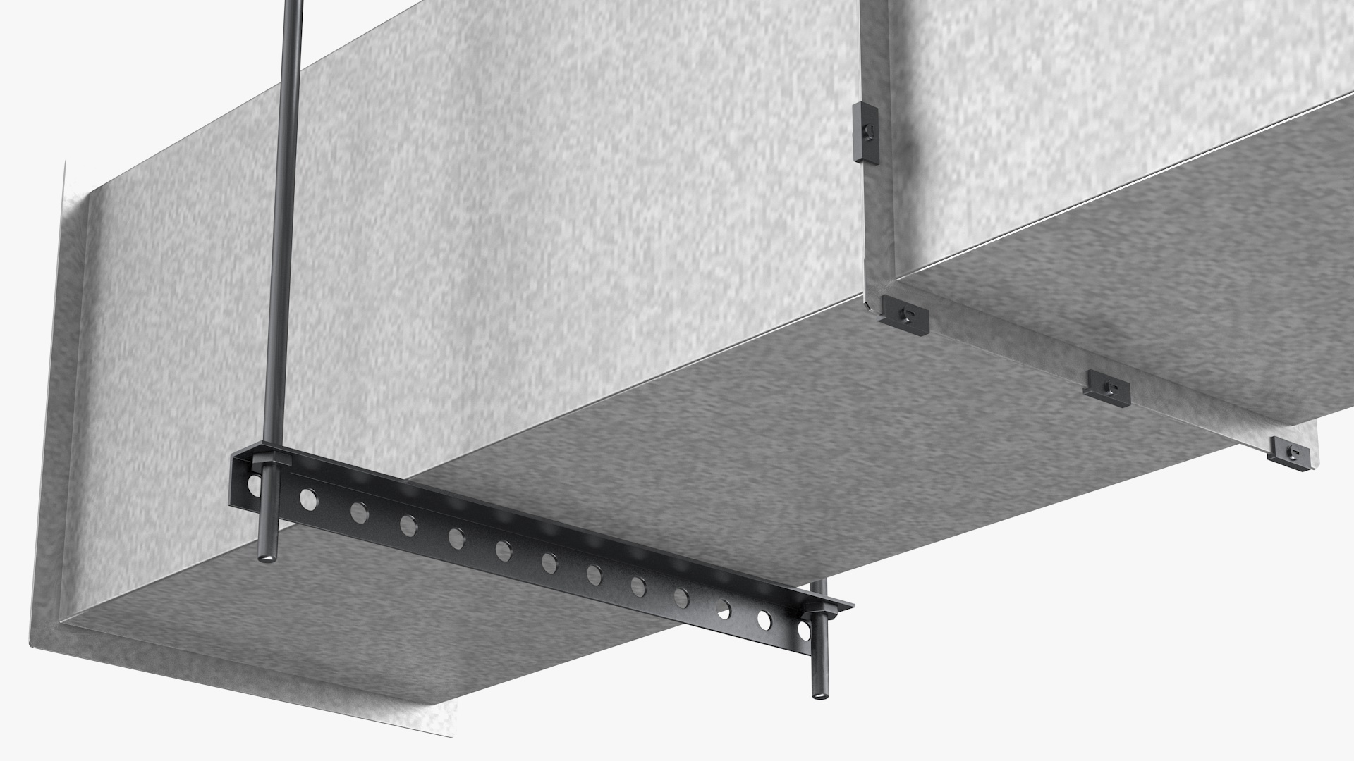 3D model Aluminium Square Air Duct