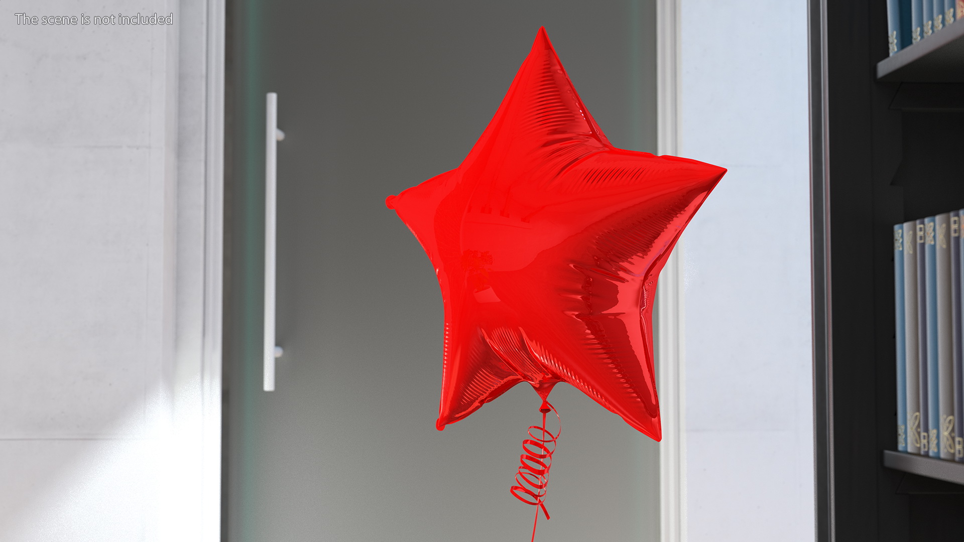 Star Shape Balloon Red 3D