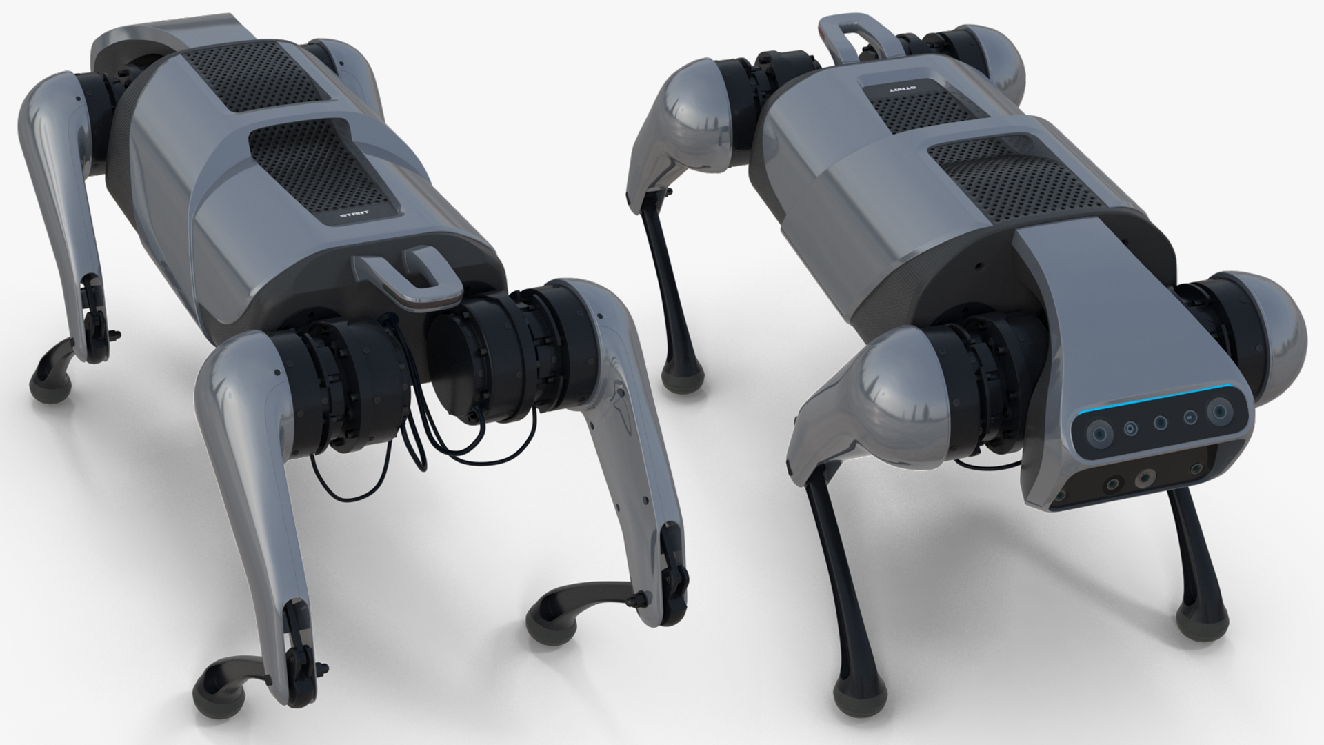 3D model CyberDog Gray Rigged