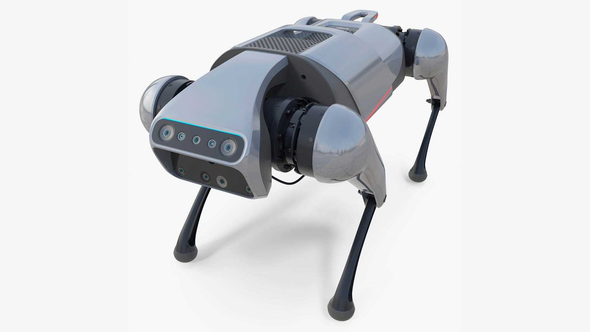 3D model CyberDog Gray Rigged