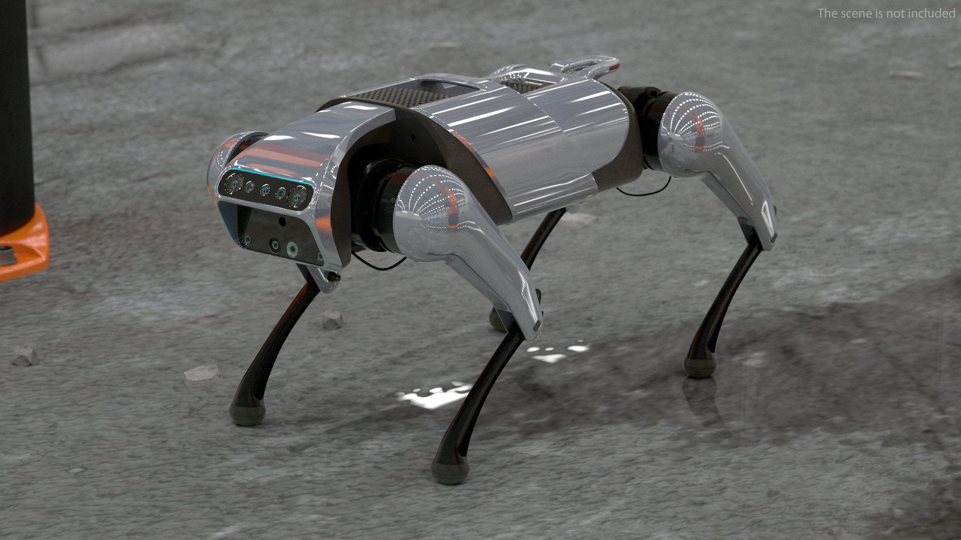 3D model CyberDog Gray Rigged