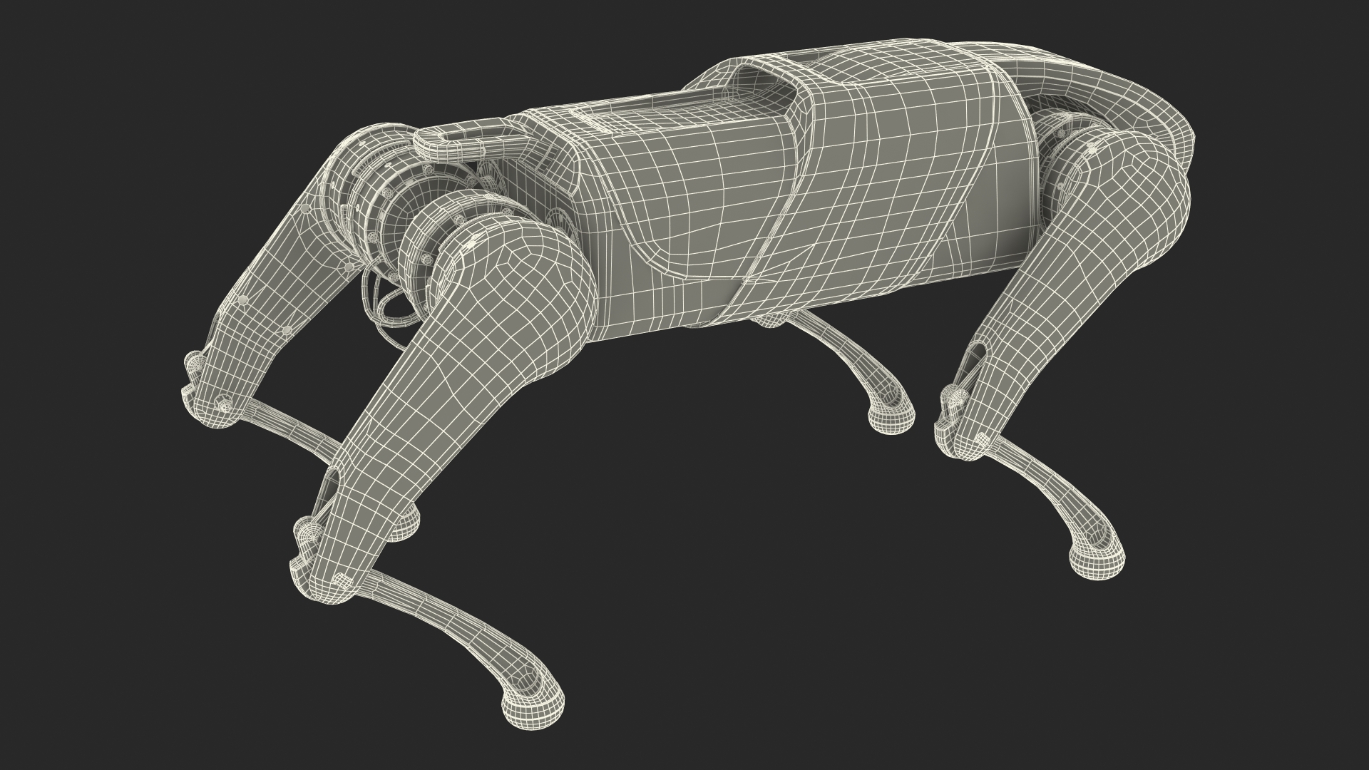 3D model CyberDog Gray Rigged