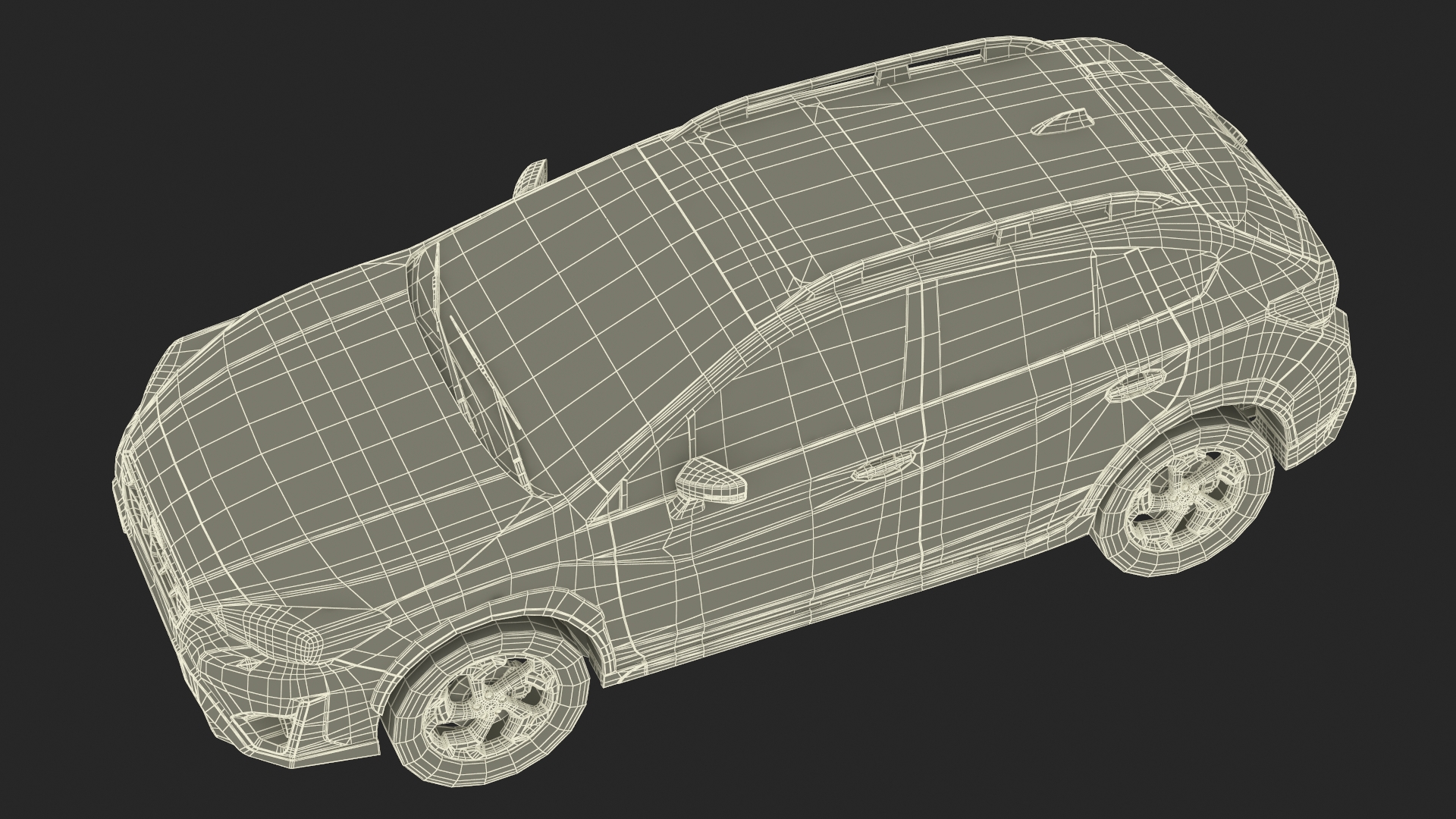 Subaru XV 2020 Hybrid CUV Black Rigged for Maya 3D