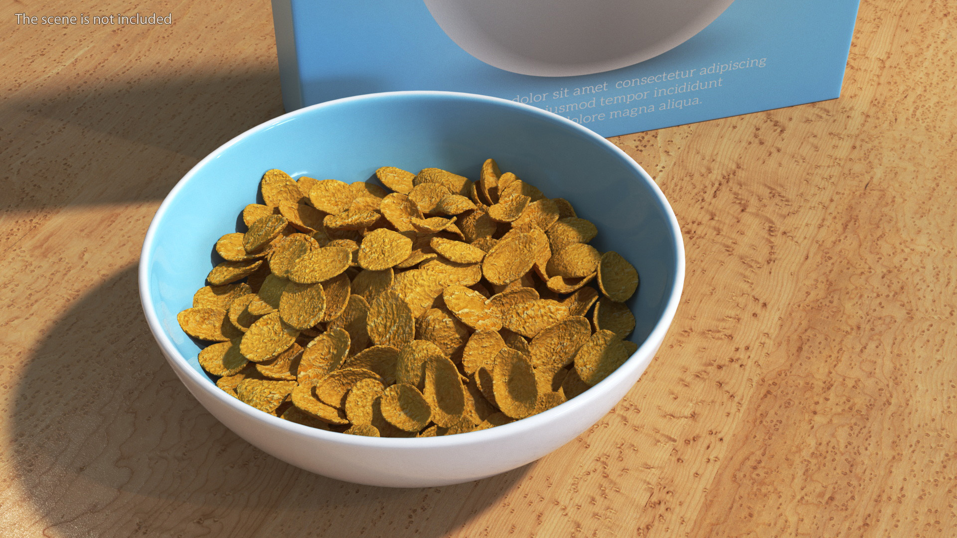 3D Corn Flakes Breakfast