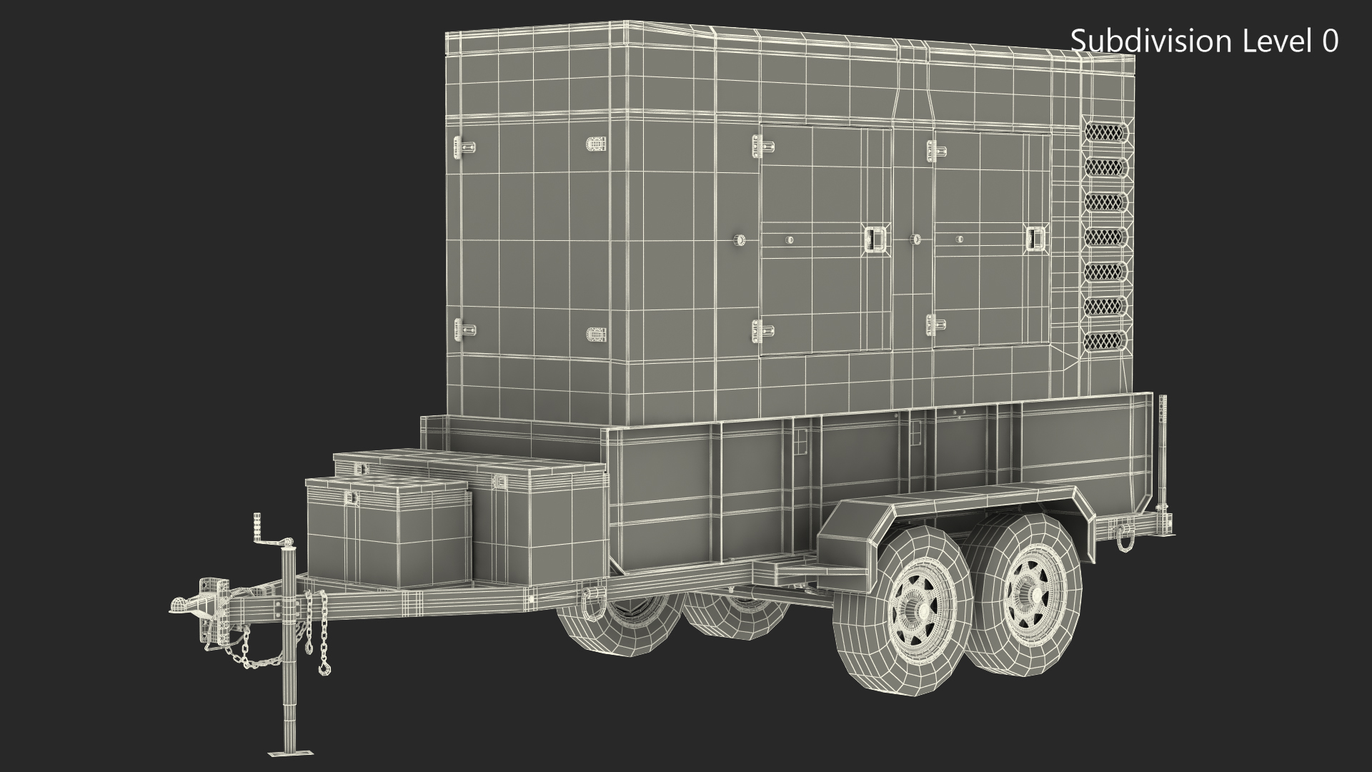 3D model Big Mobile Generator Generic Rigged