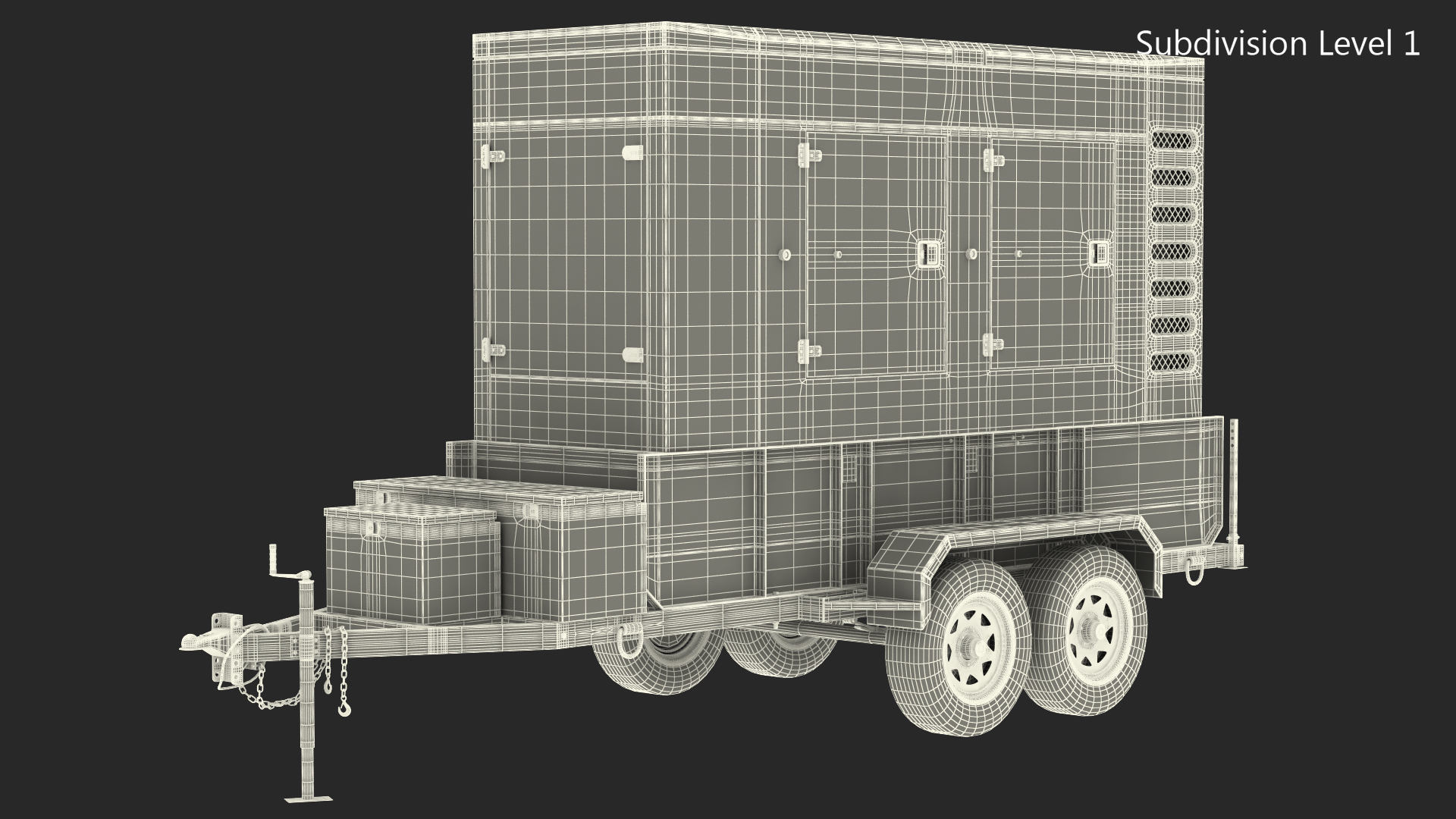 3D model Big Mobile Generator Generic Rigged