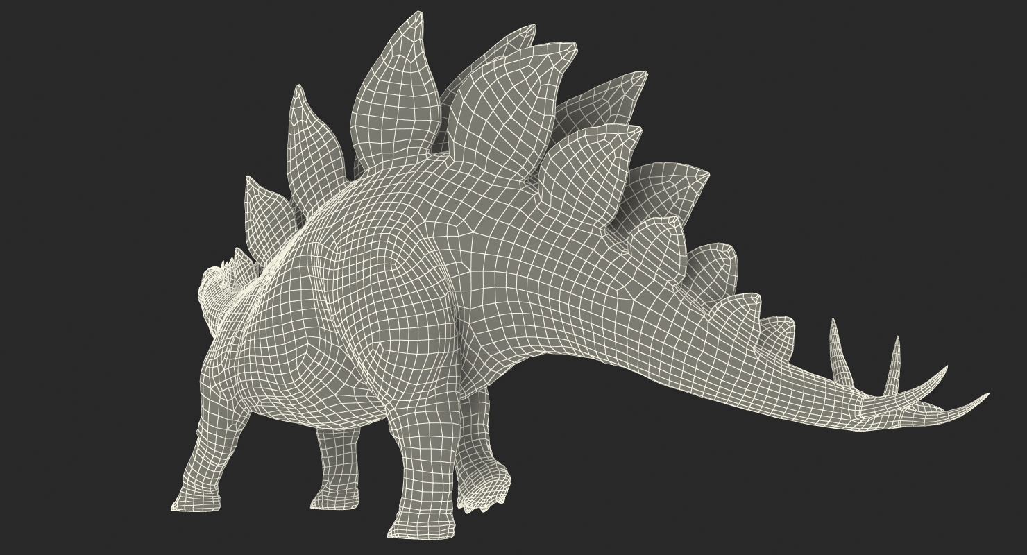 Stegosaurus Walking Pose 3D model