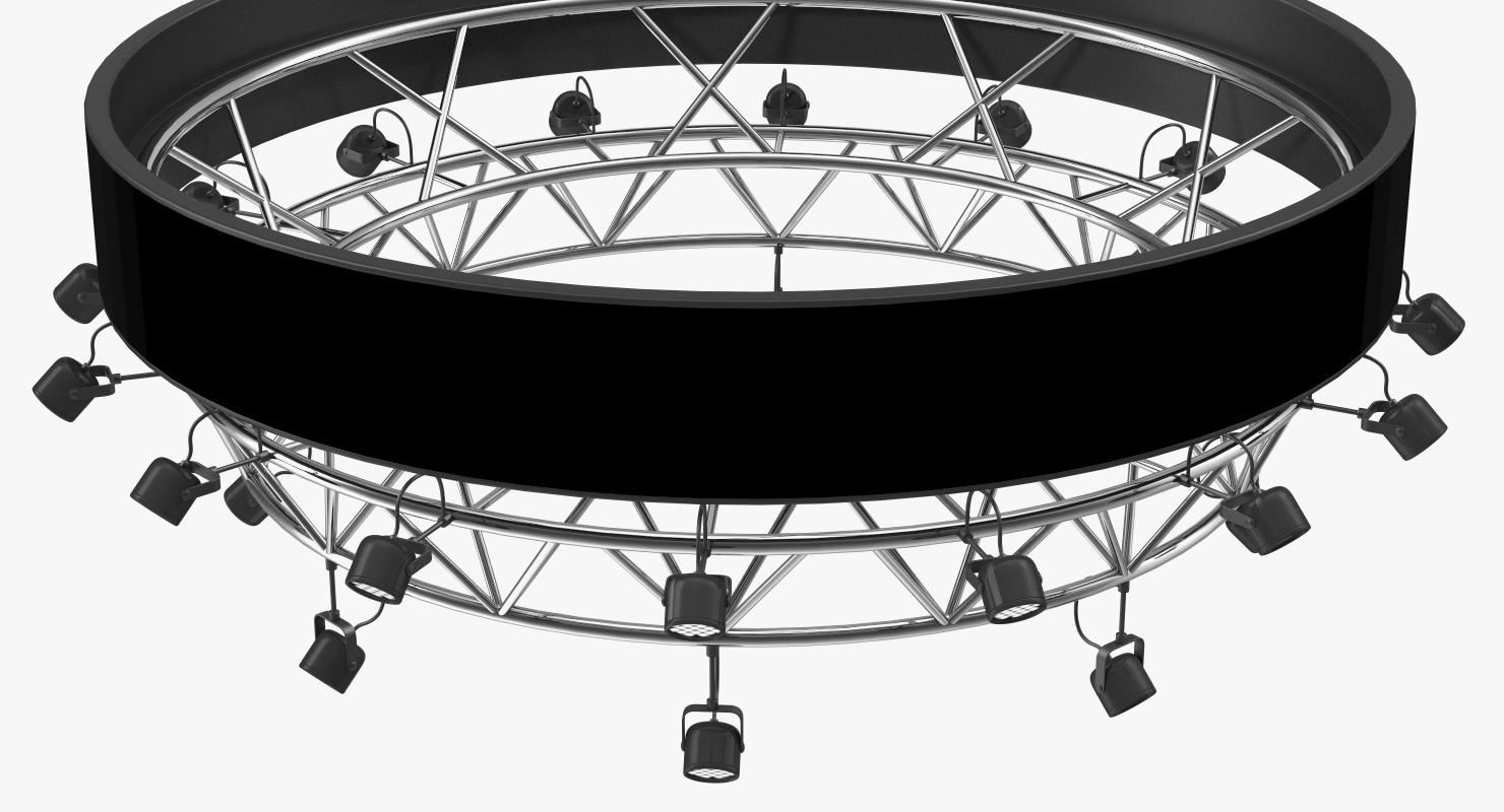 Circular Truss Stage Lighting 3D model