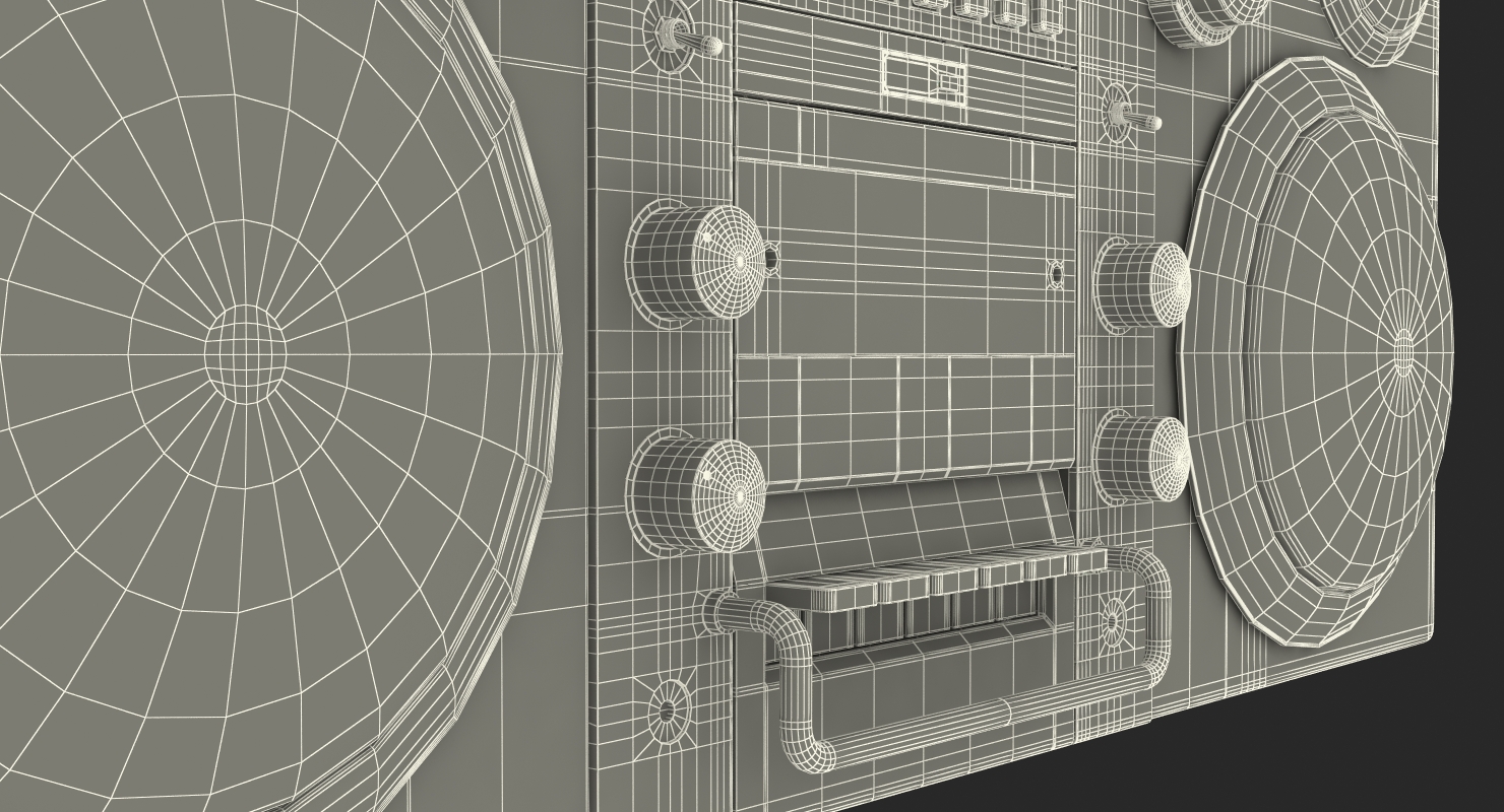 3D model Portable Cassette Boombox