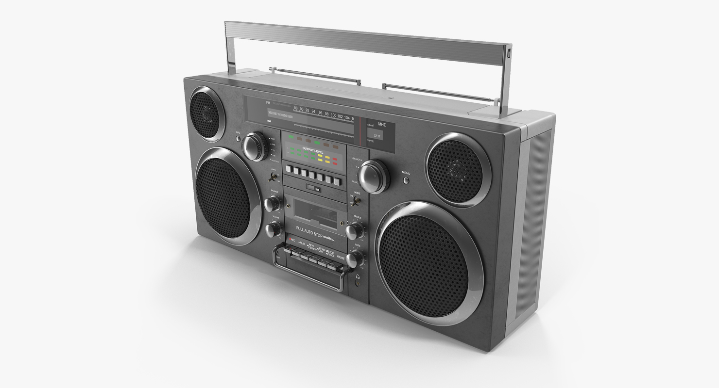 3D model Portable Cassette Boombox