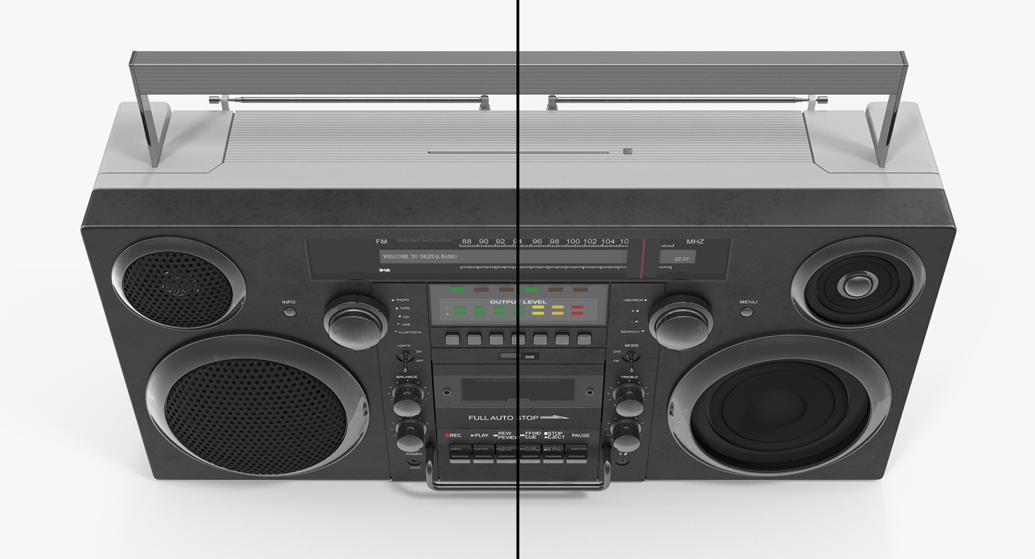 3D model Portable Cassette Boombox