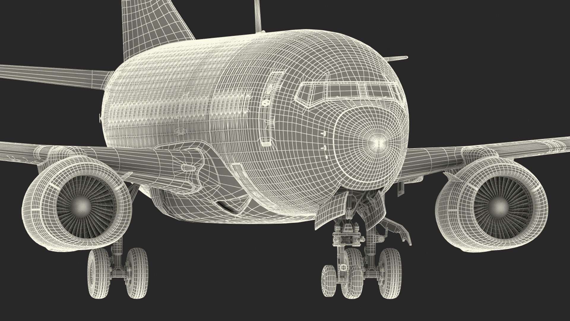 3D American Airlines Boeing 737-600 with Interior Rigged model