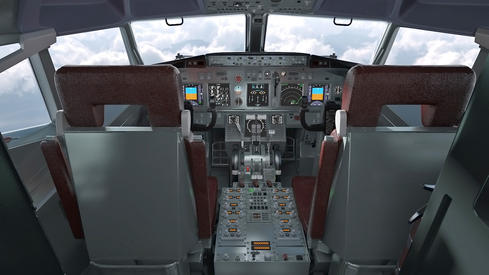 3D American Airlines Boeing 737-600 with Interior Rigged model