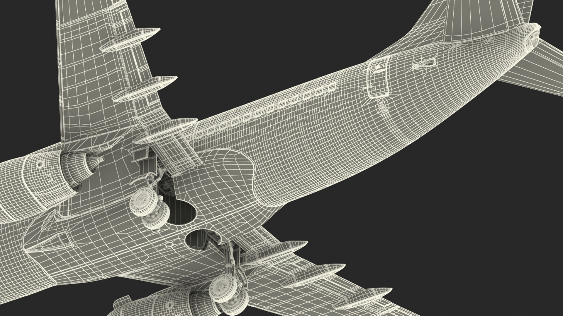 3D American Airlines Boeing 737-600 with Interior Rigged model