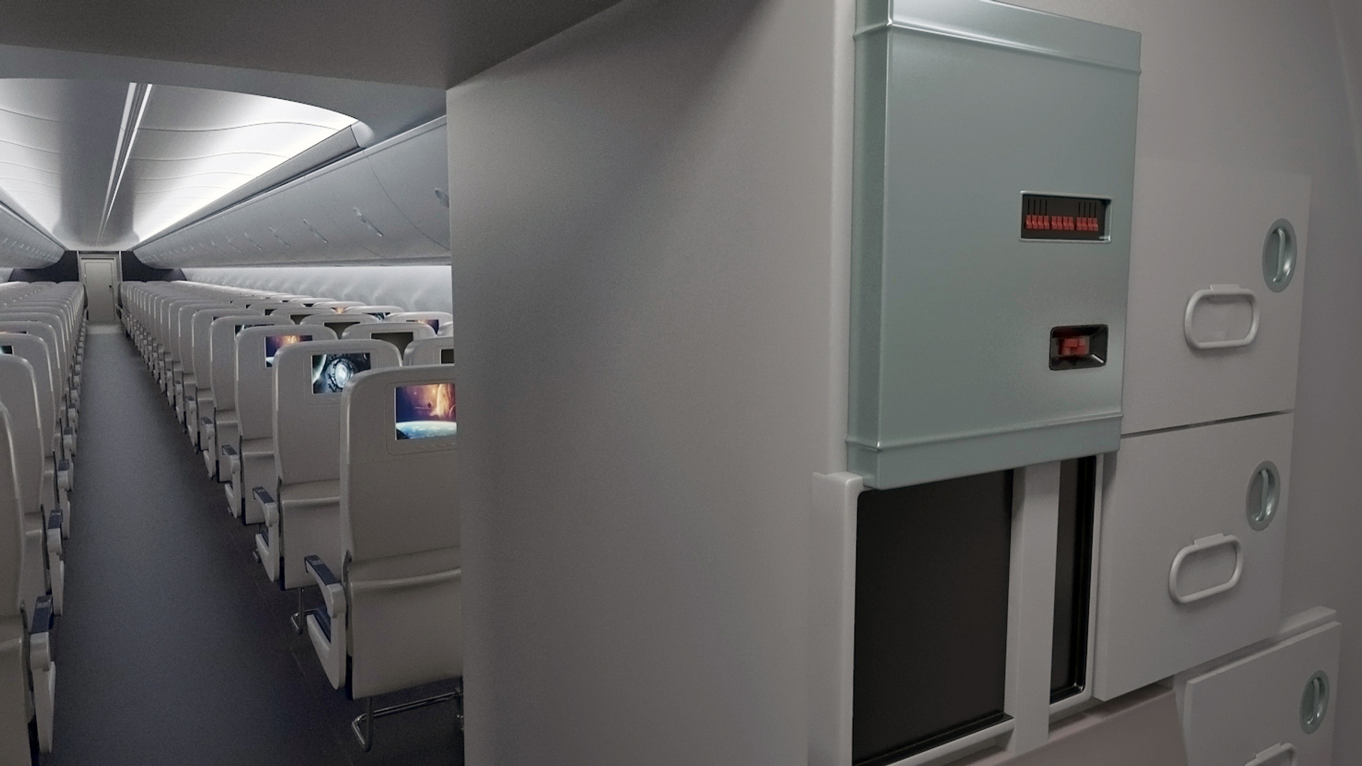 3D American Airlines Boeing 737-600 with Interior Rigged model