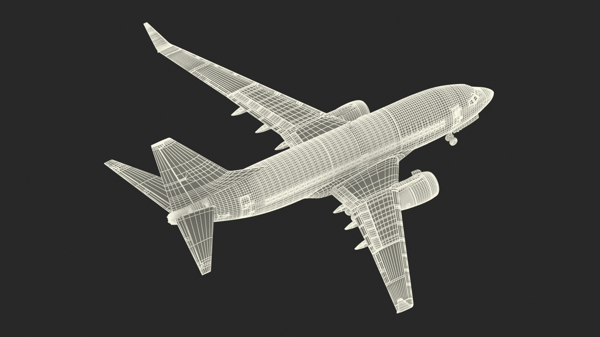 3D American Airlines Boeing 737-600 with Interior Rigged model